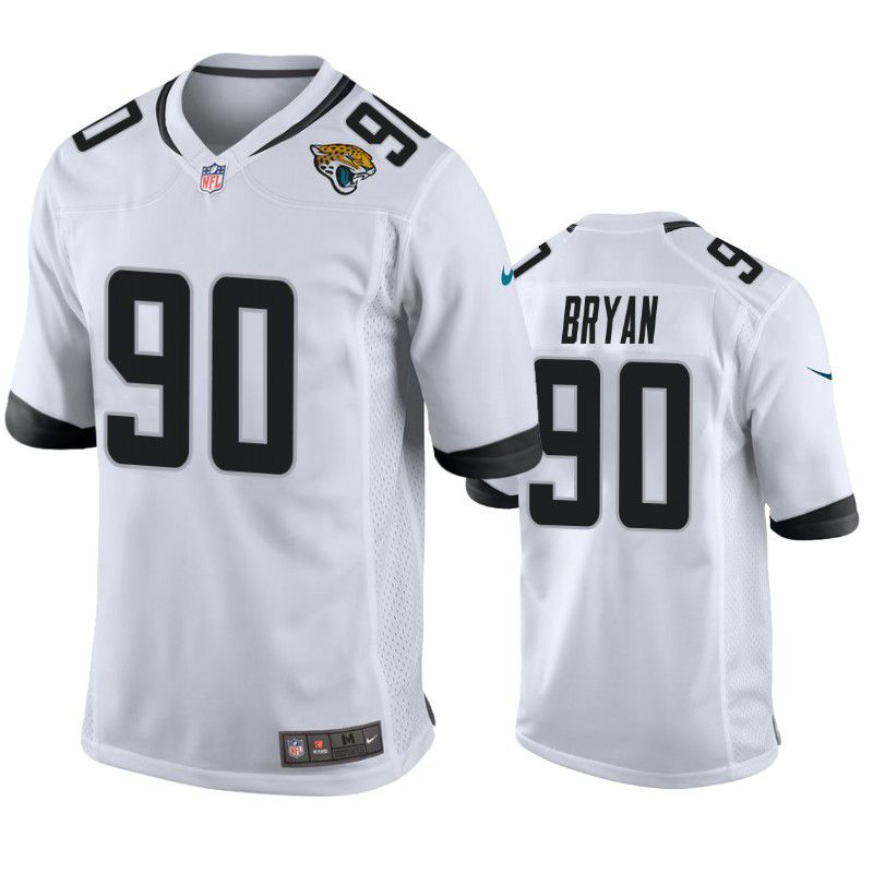 Men Jacksonville Jaguars #90 Taven Bryan Nike White Game Player NFL Jersey